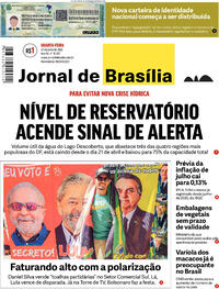 Capa do jornal Jornal de Brasília 27/07/2022