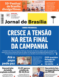 Capa do jornal Jornal de Brasília 27/10/2022
