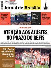 Capa do jornal Jornal de Brasília 28/03/2022