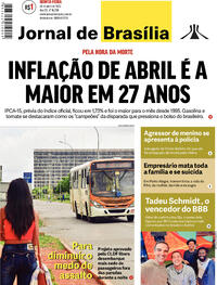 Capa do jornal Jornal de Brasília 28/04/2022