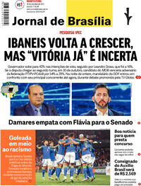 Capa do jornal Jornal de Brasília 28/09/2022