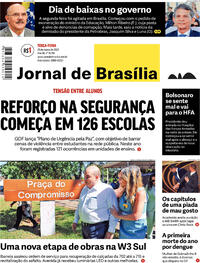 Capa do jornal Jornal de Brasília 29/03/2022