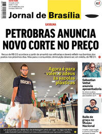 Capa do jornal Jornal de Brasília 29/07/2022