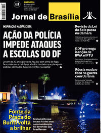 Capa do jornal Jornal de Brasília 30/03/2022