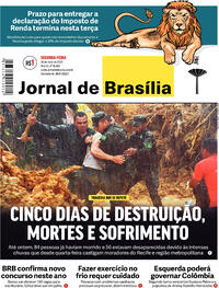 Capa do jornal Jornal de Brasília 30/05/2022
