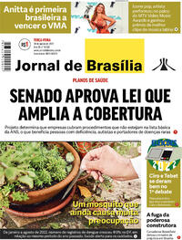 Capa do jornal Jornal de Brasília 30/08/2022