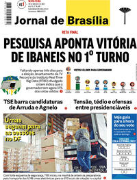 Capa do jornal Jornal de Brasília 30/09/2022