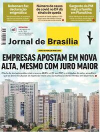 Capa do jornal Jornal de Brasília 11/02/2022