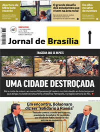 Capa do jornal Jornal de Brasília 17/02/2022