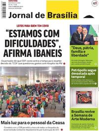 Capa do jornal Jornal de Brasília 18/02/2022