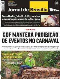 Capa do jornal Jornal de Brasília 22/02/2022