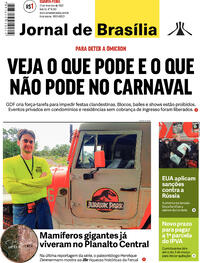 Capa do jornal Jornal de Brasília 23/02/2022