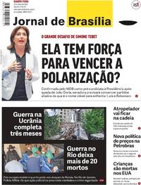 Capa do jornal Jornal de Brasília 25/05/2022