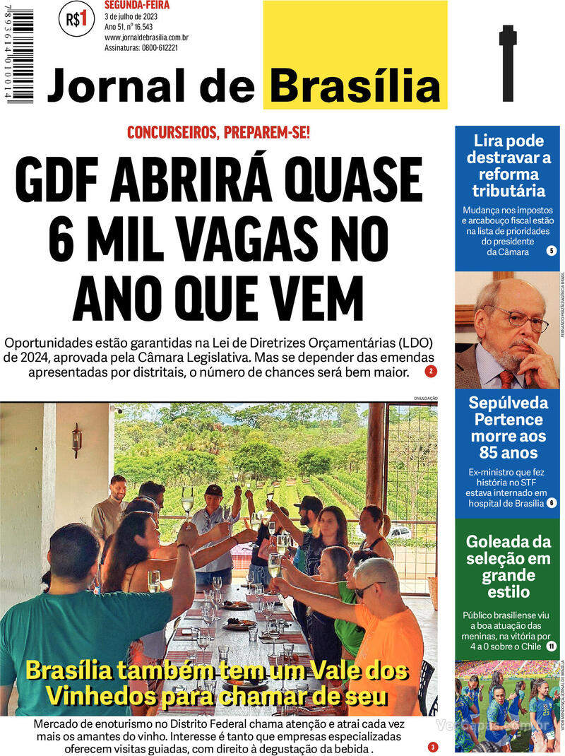 Capa Jornal De Brasília Edição Segunda14 De Março De 2022 5801