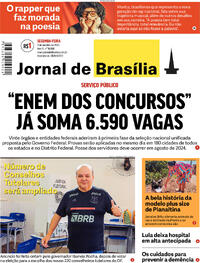 Capa do jornal Jornal de Brasília 02/10/2023