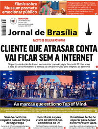 Capa do jornal Jornal de Brasília 02/11/2023