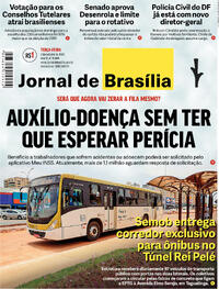 Capa do jornal Jornal de Brasília 03/10/2023