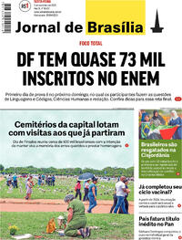 Capa do jornal Jornal de Brasília 03/11/2023