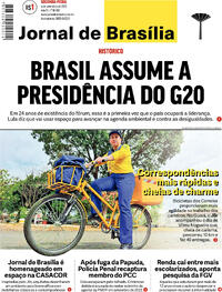 Capa do jornal Jornal de Brasília 04/09/2023