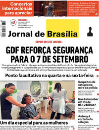 Capa do jornal Jornal de Brasília 05/09/2023