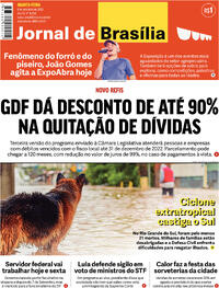 Capa do jornal Jornal de Brasília 06/09/2023