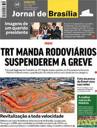 Capa do jornal Jornal de Brasília 06/11/2023
