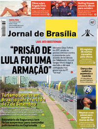 Capa do jornal Jornal de Brasília 07/09/2023