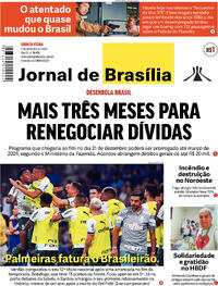 Capa do jornal Jornal de Brasília 07/12/2023