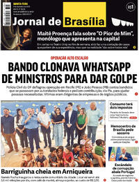 Capa do jornal Jornal de Brasília 08/11/2023