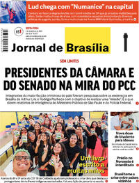 Capa do jornal Jornal de Brasília 08/12/2023