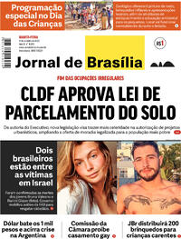 Capa do jornal Jornal de Brasília 11/10/2023