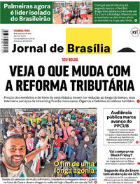 Capa do jornal Jornal de Brasília 13/11/2023