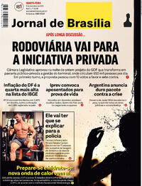 Capa do jornal Jornal de Brasília 13/12/2023