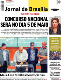Capa do jornal Jornal de Brasília 15/12/2023