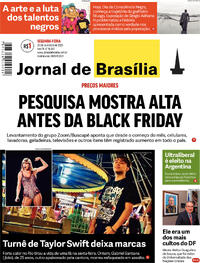 Capa do jornal Jornal de Brasília 20/11/2023