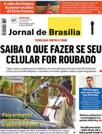 Capa do jornal Jornal de Brasília 21/12/2023