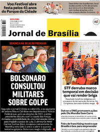 Capa do jornal Jornal de Brasília 22/09/2023