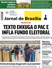 Capa do jornal Jornal de Brasília 22/12/2023
