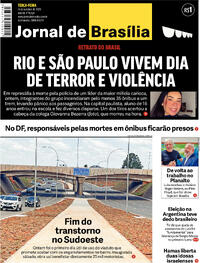 Capa do jornal Jornal de Brasília 24/10/2023