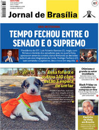 Capa do jornal Jornal de Brasília 24/11/2023