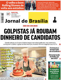 Capa do jornal Jornal de Brasília 25/10/2023