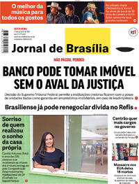 Capa do jornal Jornal de Brasília 27/10/2023