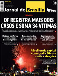 Capa do jornal Jornal de Brasília 27/12/2023