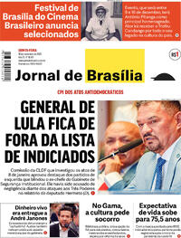 Capa do jornal Jornal de Brasília 30/11/2023