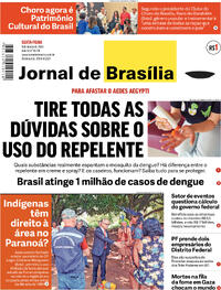 Capa do jornal Jornal de Brasília 01/03/2024