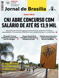 Capa do jornal Jornal de Brasília 01/04/2024