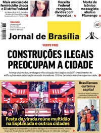Capa do jornal Jornal de Brasília 02/01/2024