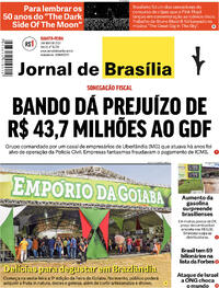 Capa do jornal Jornal de Brasília 03/04/2024