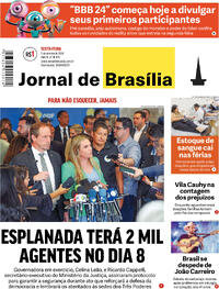Capa do jornal Jornal de Brasília 05/01/2024