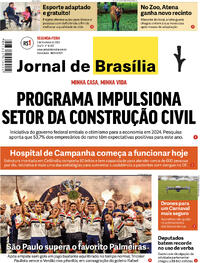 Capa do jornal Jornal de Brasília 05/02/2024